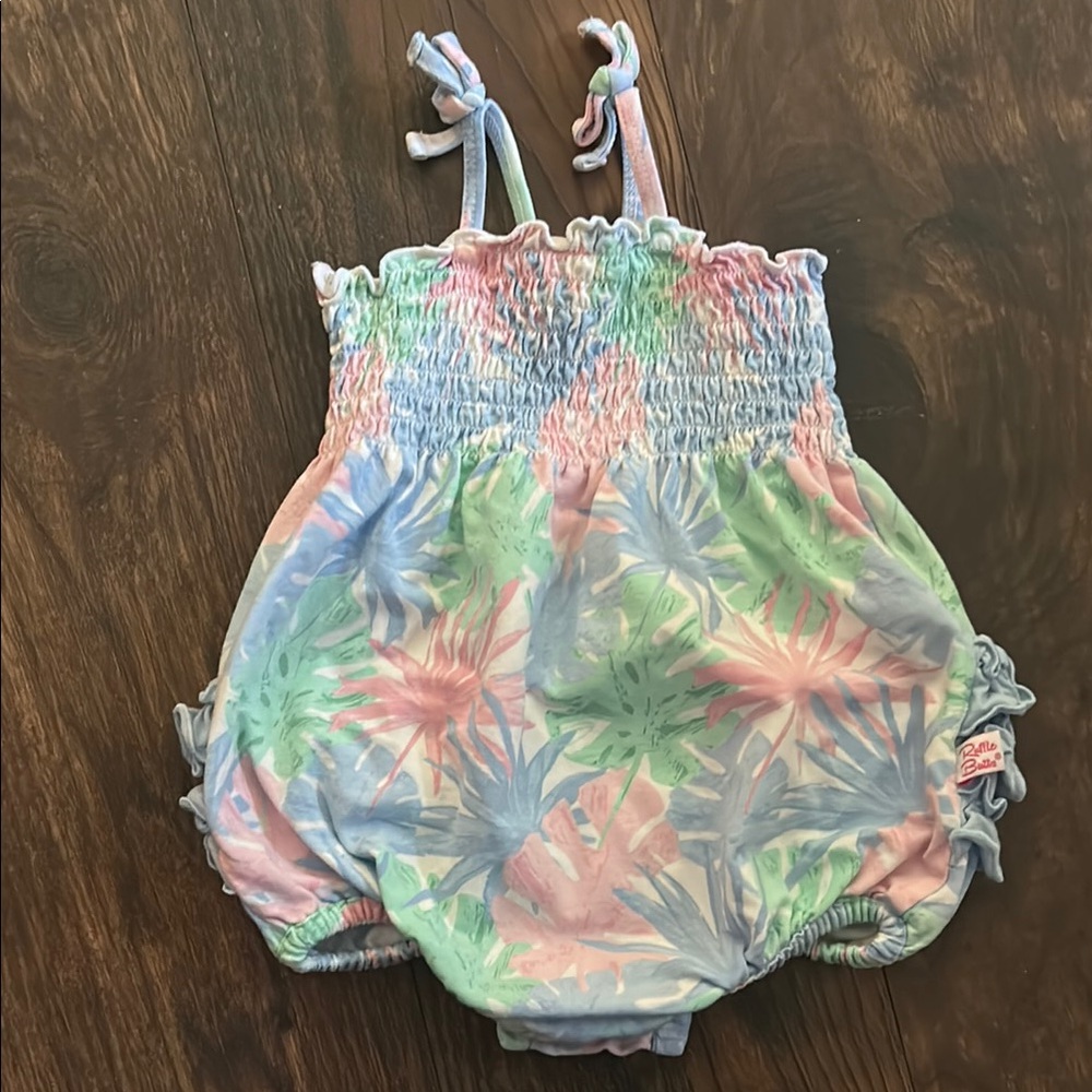 Pastel Floral Baby Romper